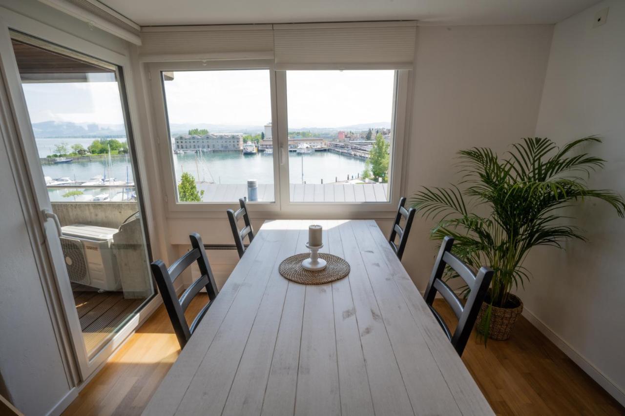 Traumwohnung Direkt Am Hafen Romanshorn Bagian luar foto